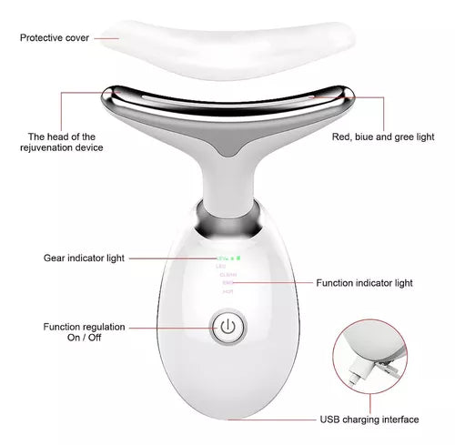 MICRO-ESCULTOR FACIAL REJUVENECEDOR LED