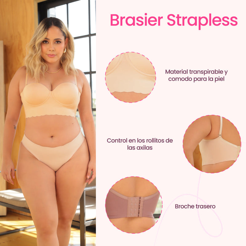 Brasier Strapless Duo Designs